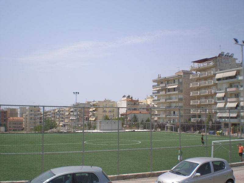 PLACEMENT OF SYNTHETIC TURF IN THE GYM ON NYMFEOU STREET, IN THE T.E.L. SCHOOL COMPLEX
